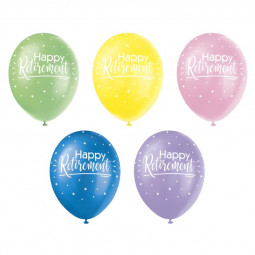 Happy Retirement Latex Balloons - Inflation Options