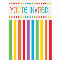 Rainbow Party Invitations