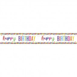 Rainbow Happy Birthday Banner