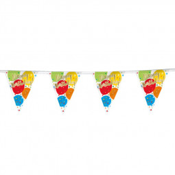 Rainbow Happy Birthday Plastic Bunting