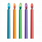Coloured Flame Cake Candles