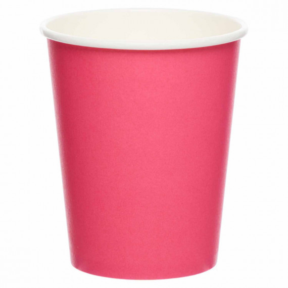 Dark Pink Paper Cups