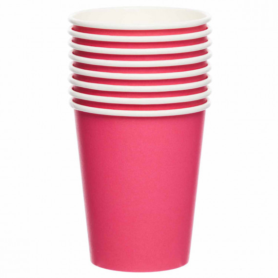 Dark Pink Paper Cups