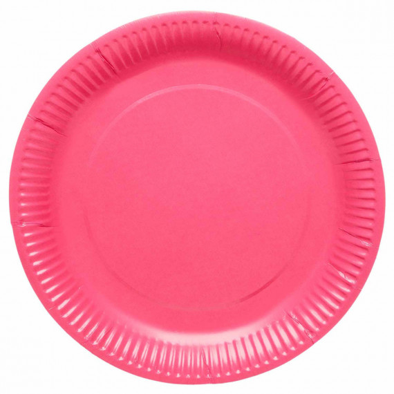 Dark Pink Paper Plates