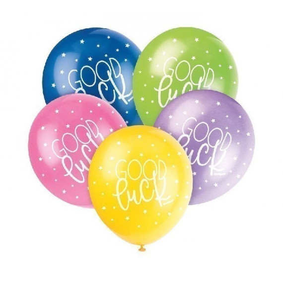 Good Luck Latex Balloons - Inflation Options Good Luck Latex Balloons - Inflation Options