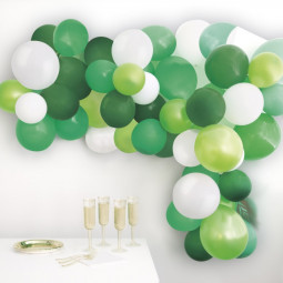 Green Balloon Garland Kit - Inflation Options