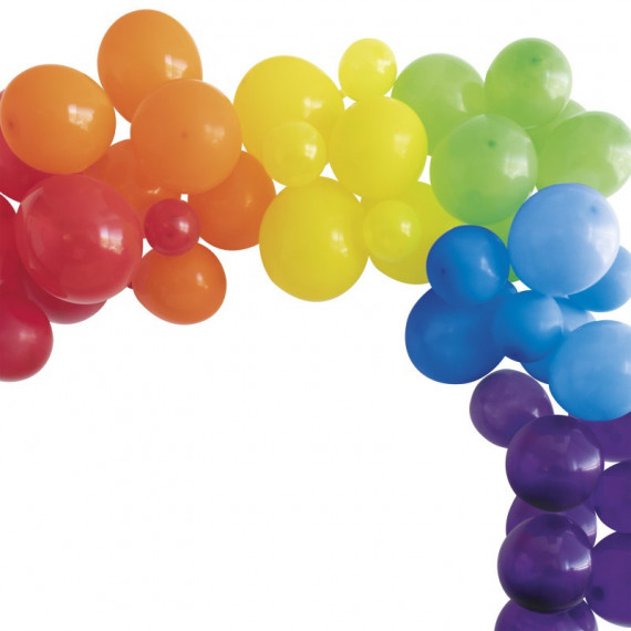 Rainbow Balloon Garland Kit - Inflation Options Rainbow Balloon Garland Kit - Inflation Options