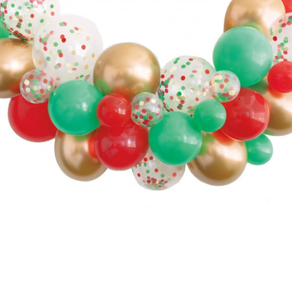 Christmas Balloon Garland Kit - Inflation Options Christmas Balloon Garland Kit - Inflation Options