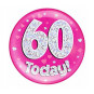 Pink Age 60 Jumbo Badge