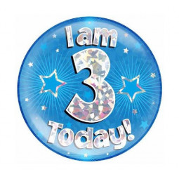 Blue Age 3 Jumbo Badge