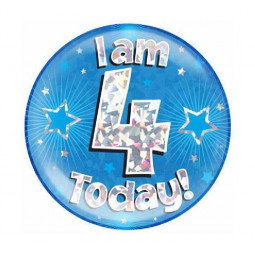 Blue Age 4 Jumbo Badge