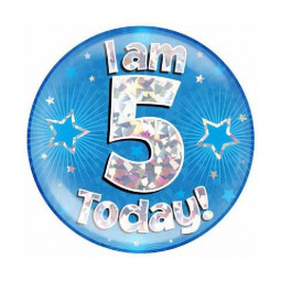 Blue Age 5 Jumbo Badge
