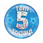 Blue Age 5 Jumbo Badge