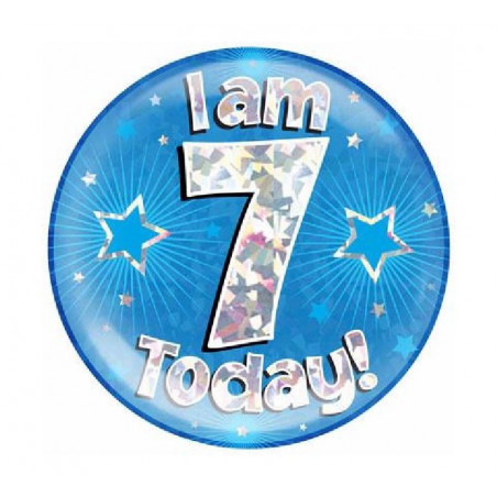 Blue Age 7 Jumbo Badge
