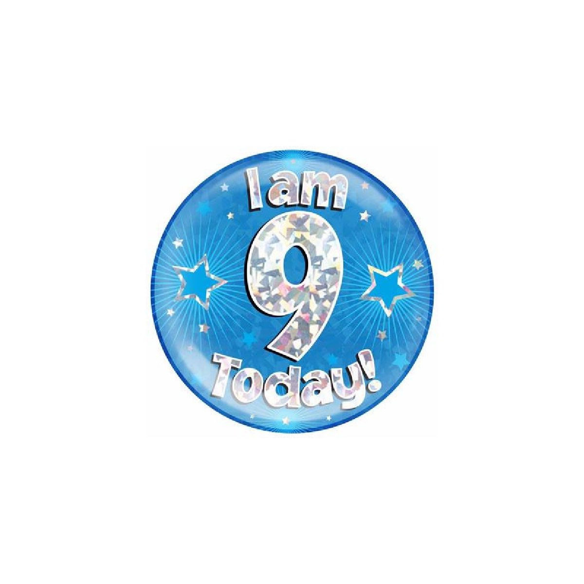Blue Age 9 Jumbo Badge