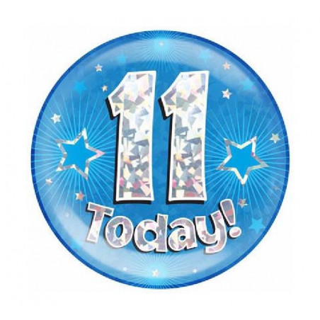 Blue Age 11 Jumbo Badge