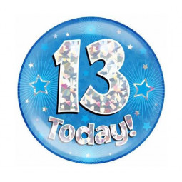 Blue Age 13 Jumbo Badge