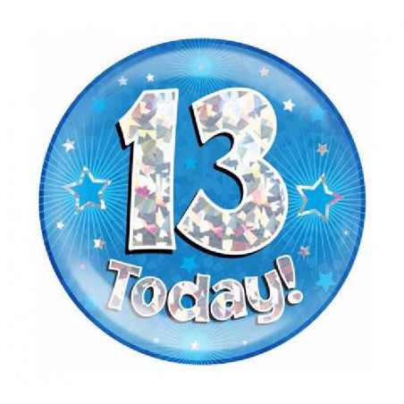 Blue Age 13 Jumbo Badge