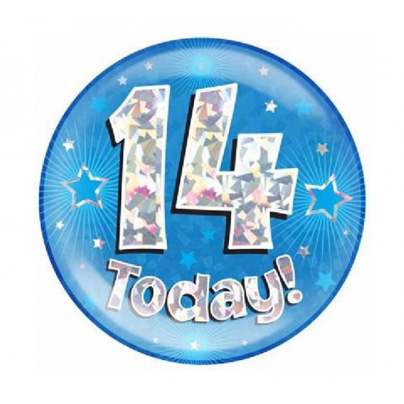 Blue Age 14 Jumbo Badge