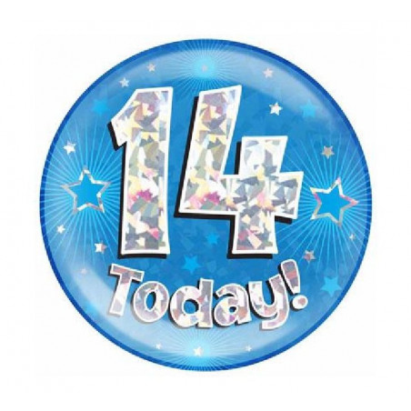 Blue Age 14 Jumbo Badge