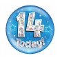 Blue Age 14 Jumbo Badge