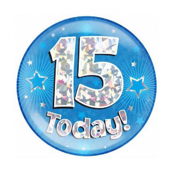 Blue Age 15 Jumbo Badge