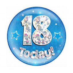 Blue Age 18 Jumbo Badge