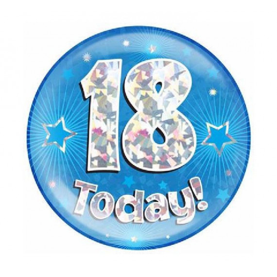 Blue Age 18 Jumbo Badge