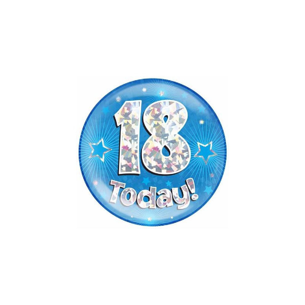 Blue Age 18 Jumbo Badge