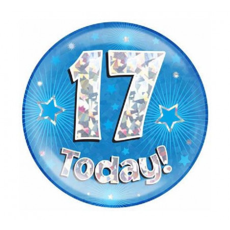 Blue Age 17 Jumbo Badge