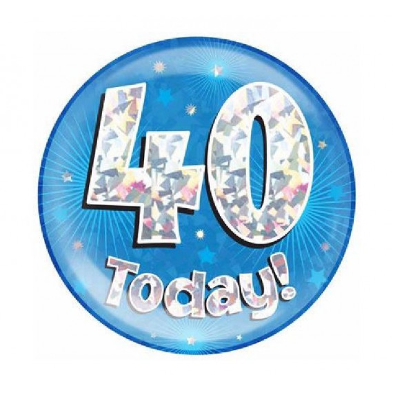 Blue Age 40 Jumbo Badge