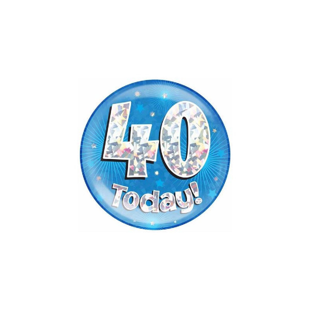 Blue Age 40 Jumbo Badge
