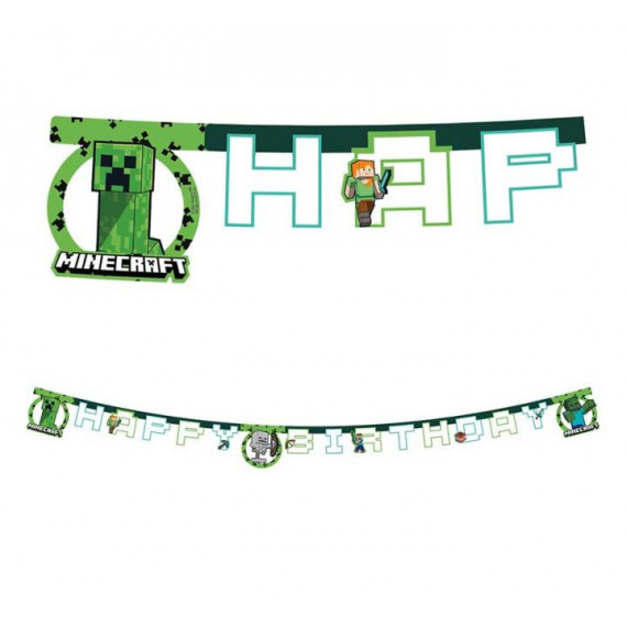 Minecraft Happy Birthday Banner Minecraft Happy Birthday Banner
