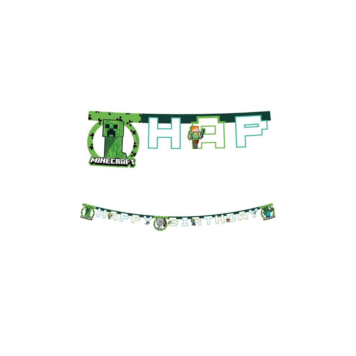 Minecraft Happy Birthday Banner Minecraft Happy Birthday Banner