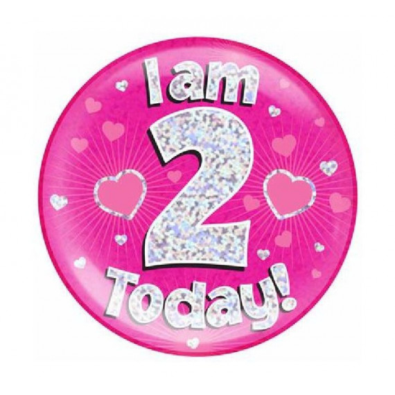 Pink Age 2 Jumbo Badge