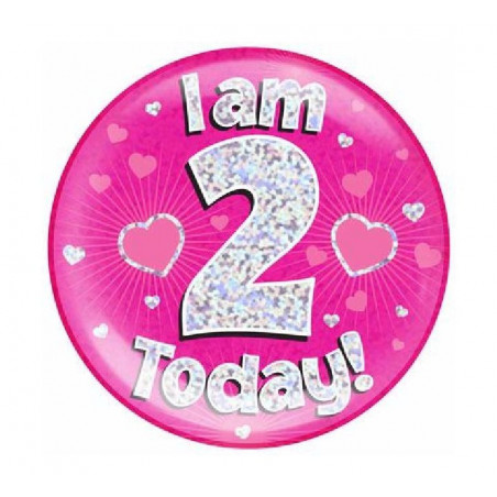 Pink Age 2 Jumbo Badge