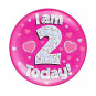 Pink Age 2 Jumbo Badge