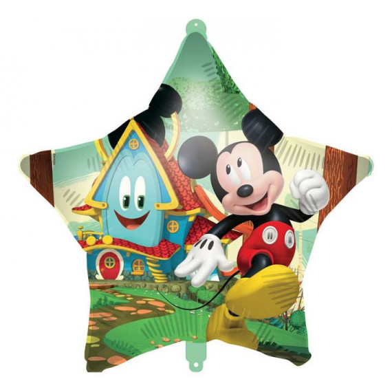 Mickey Mouse Star Foil Balloon - Inflated Mickey Mouse Star Foil Balloon - Inflated