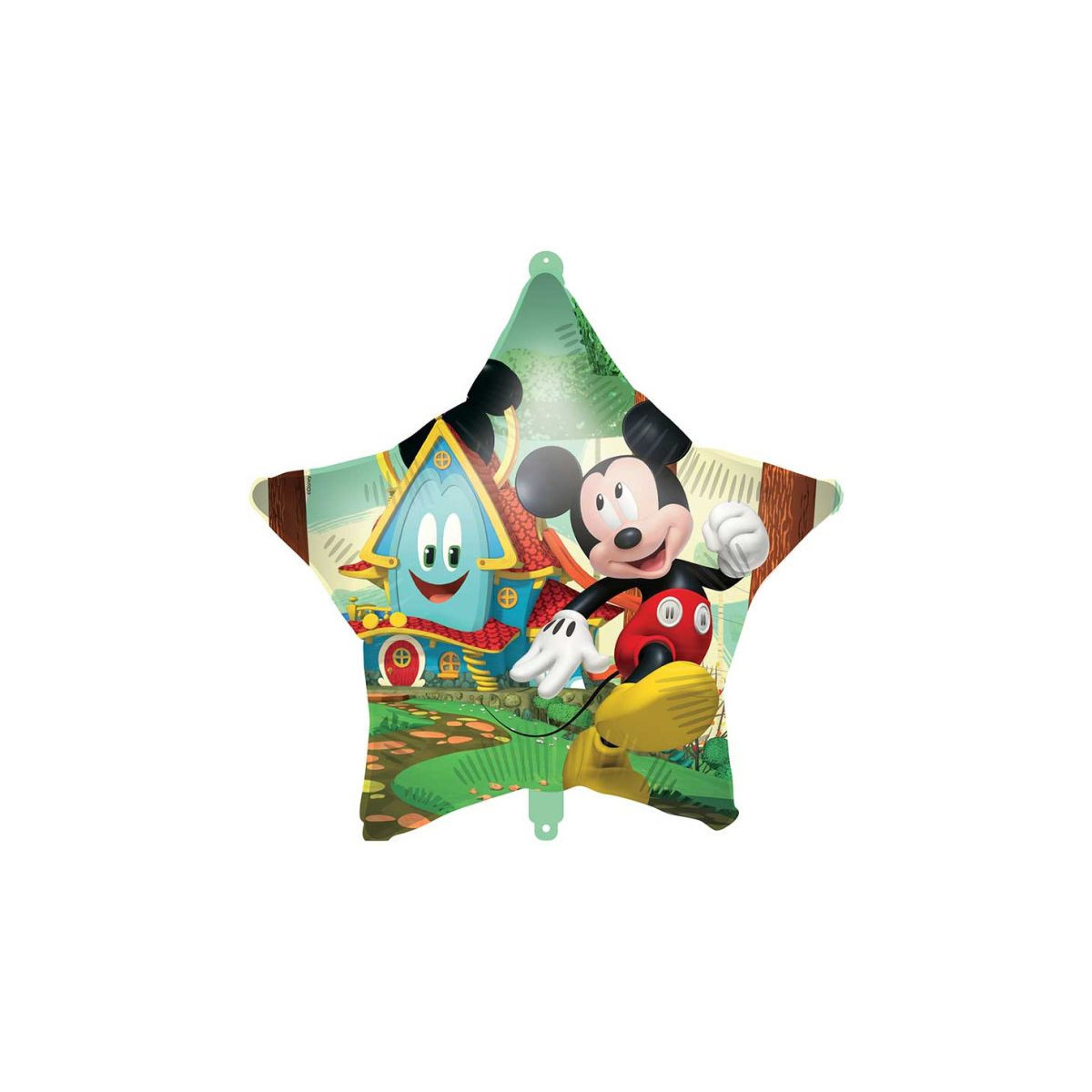 Mickey Mouse Star Foil Balloon - Inflated Mickey Mouse Star Foil Balloon - Inflated