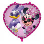 Minnie Mouse Heart Foil Balloon - Inflated