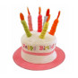 Pink Happy Birthday Cake Hat