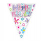 Floral Happy Birthday Paper Bunting