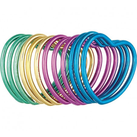 Coloured Heart Bracelets