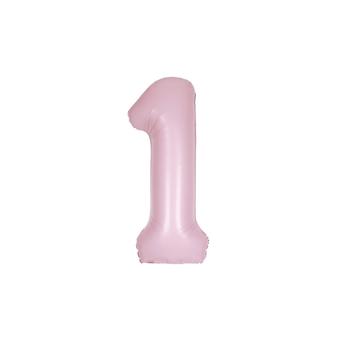 Pastel Pink Giant Number Supershape Foil Balloons - Numbers 0 - 9 - Inflated