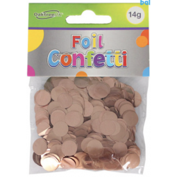 Metallic Rose Gold Confetti