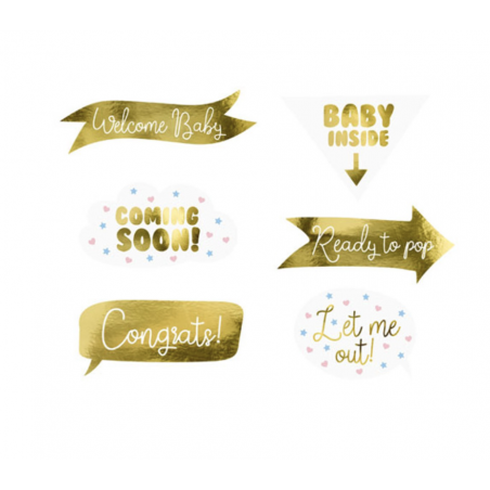 Baby Shower Photo Booth Props