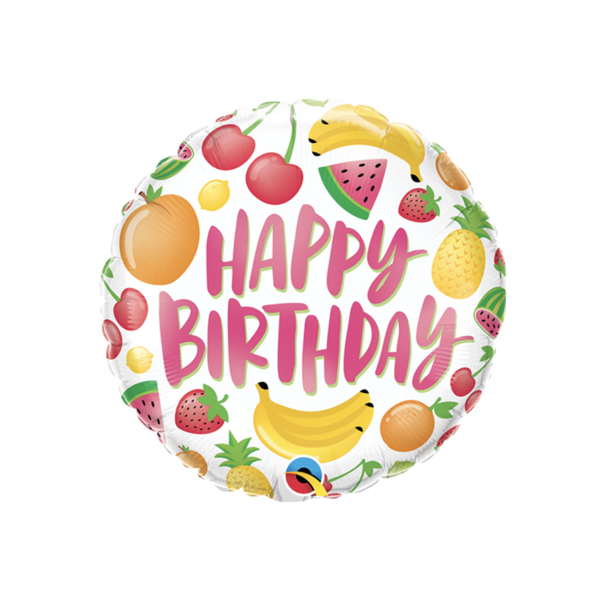Birthday Fruits Foil Balloon - Inflated
