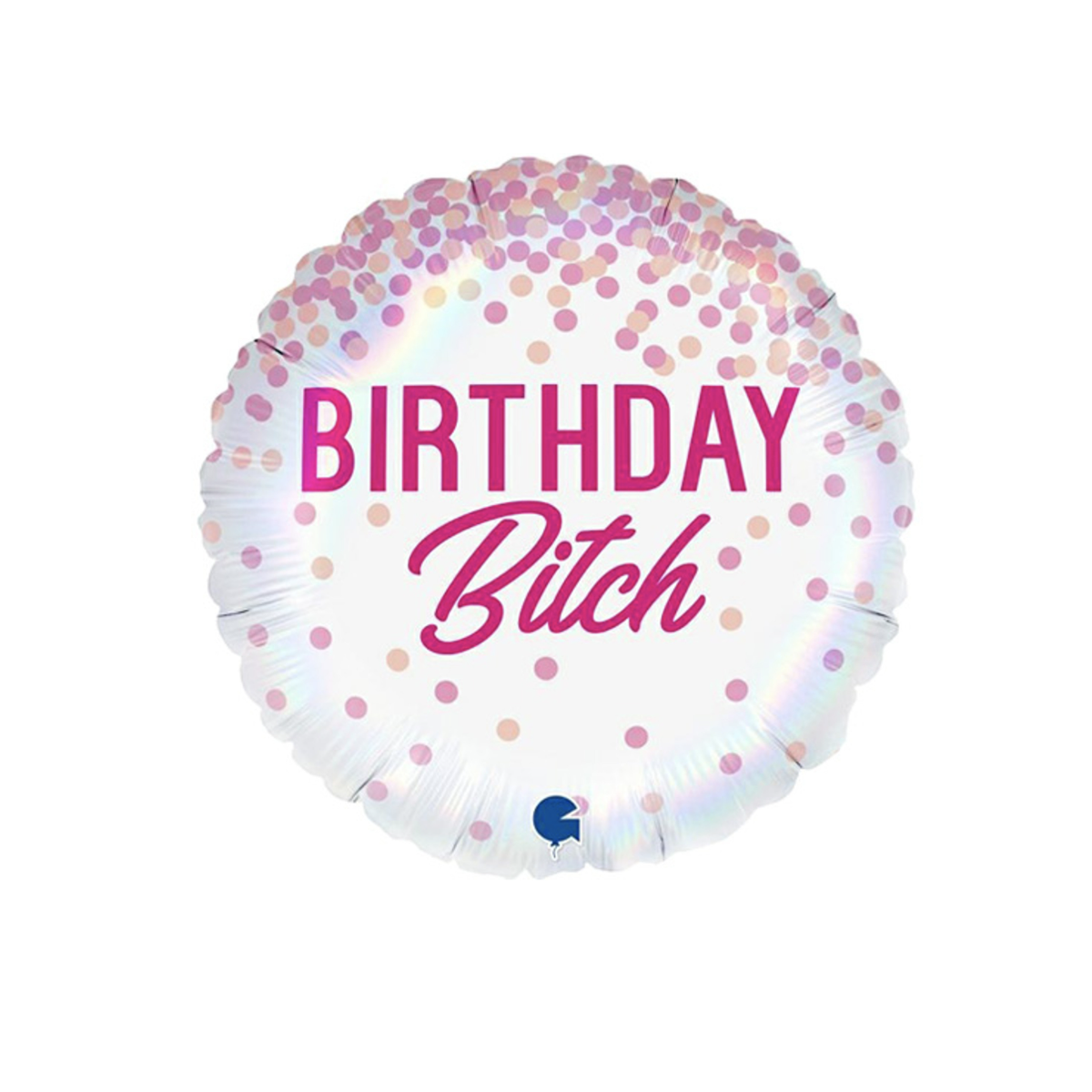 Birthday B***h Head Foil Balloon - Inflated