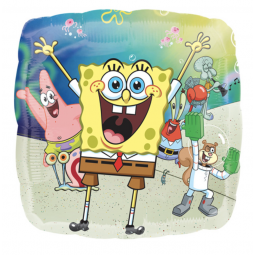 Spongebob Square Foil Balloon - Inflated