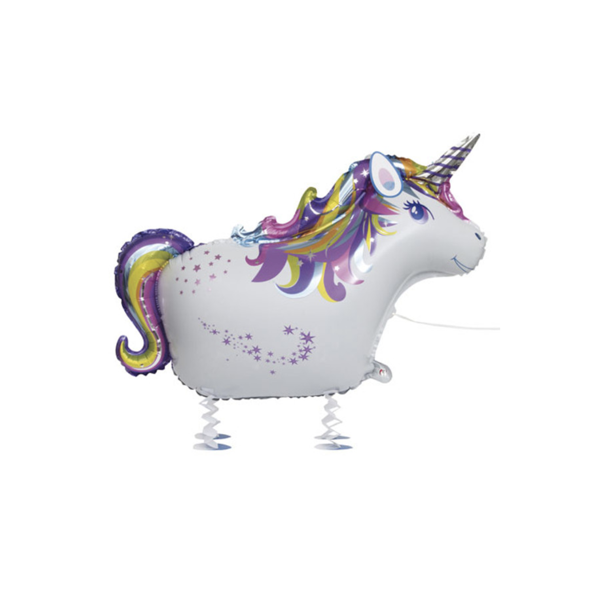Unicorn Walking Pet Foil Balloon - Inflated Unicorn Walking Pet Foil Balloon - Inflated